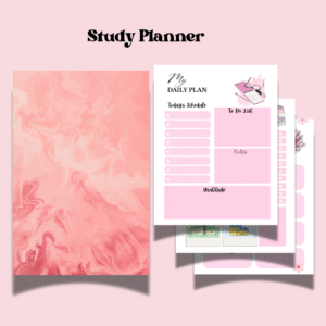 study planner (exam, daily & weekly planning)