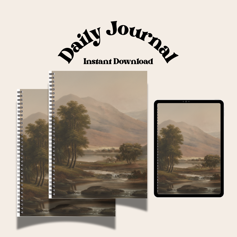 digital lined journal | 200 pages | 8.5 x 11 inch download