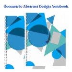 geometric abstract design notebook | 269 single line pages